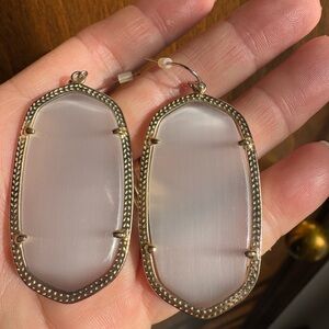 Kendra Scott- Elegant Gold and Pale Grey  Earrings